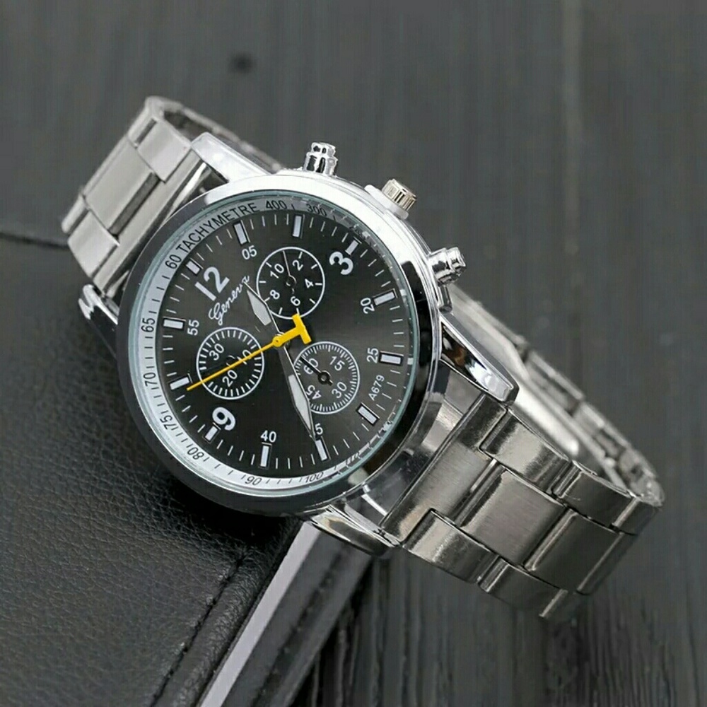 ● 2 / $15 ●  BNIP MEN'S STAINLESS STEEL WATCH - Picture 2 of 8